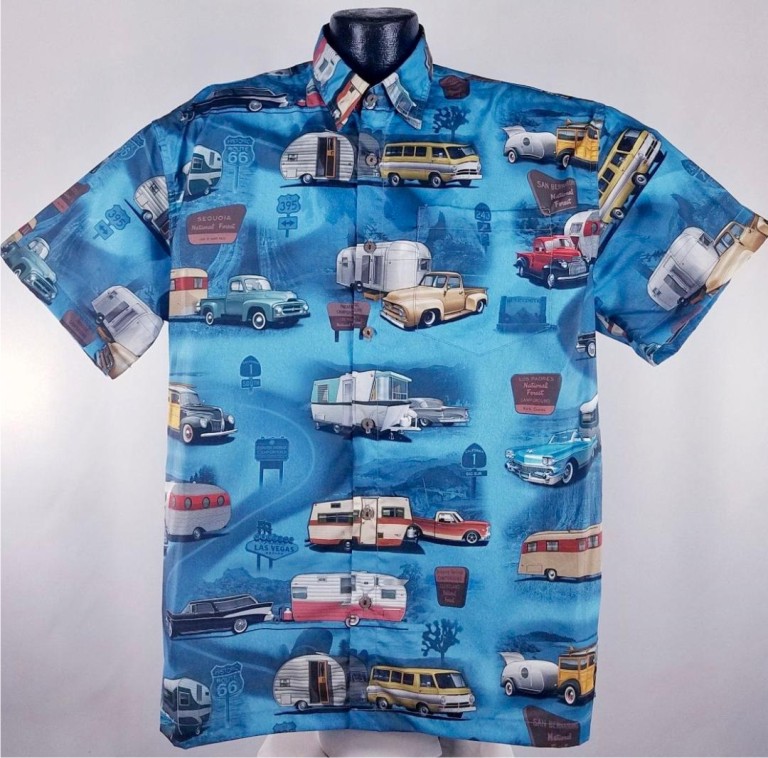 Vintage Trailer Hawaiian Shirt